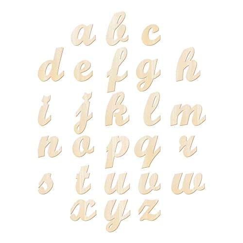 2 Inch 458 Pcs Wooden Cursive Letters Numbers Crafts Unfinished Wood  Alphabet Letters ABCs Numbers 0-9 with Extras for Wall Decor - Yahoo  Shopping