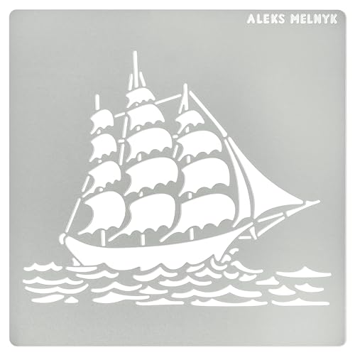 Aleks Melnyk #46 Vehicle Metal Stencils, Pirate Ship Stencil, Lighthou –  WoodArtSupply