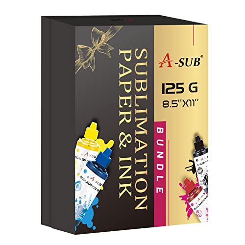 KAL A-SUB Sublimation Paper 8.5x11 Inch 110 Sheets for Any Inkjet