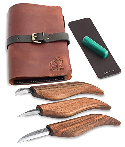 BeaverCraft Deluxe Wood Carving Kit S18X - Wood Carving Knife Set - Sp –  WoodArtSupply