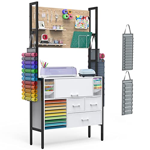  Craft Organizer And Storage Cart Compatible