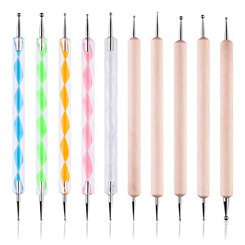14 PCS Dotting Tools Ball Styluses with Box, Dotting Tools Set Rock  Painting, Pottery Clay Modeling Embossing Nail Art