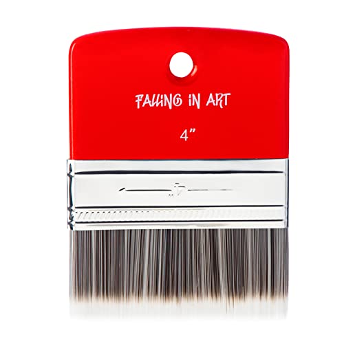  Falling in Art Artist Ceramic Palette, 8 Well Rectangle  Porcelain Watercolor Paint Palette for Watercolor Gouache Acrylic Oil  Painting, 7-Inch