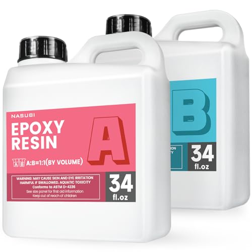 NASUBI 1.06 Gallon Clear Epoxy Resin - Upgraded Casting and