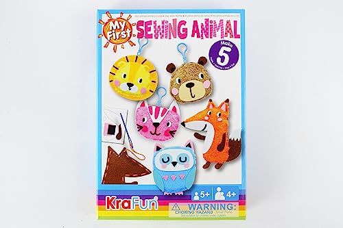 KRAFUN My First Felt Kit Animal Craft Kit for Kids and Toddlers, Boys and  Girls Age 3-8 Years Old, Include 6 DIY Handmade Arts and Crafts Projects
