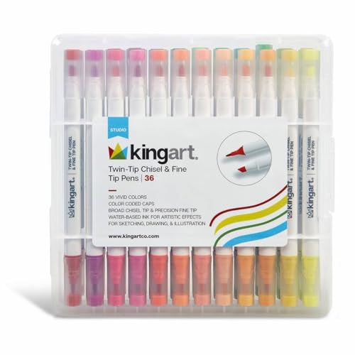 KINGART® Twin-Tip™ Permanent Alcohol-Based Sketch Markers, Storage