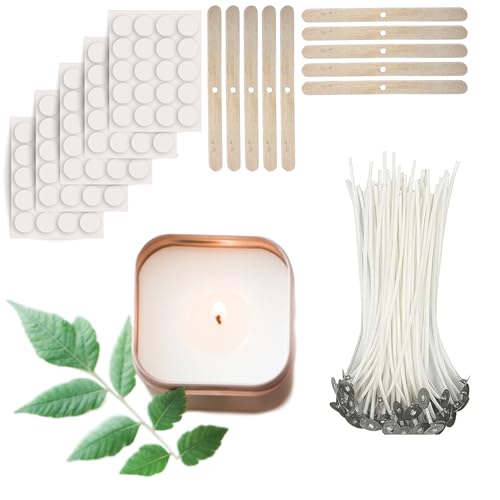 EricX Light 100 Piece Cotton Candle Wick 6 Pre-Waxed for Candle  Making,Candle DIY