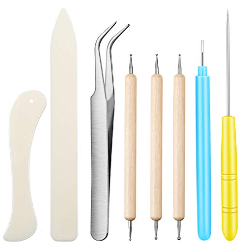 Bookbinding Kits, VENCINK Bookbinding Supplies Hand Book Binding Starter  Tools Kit with Genuine Bone Folder Creaser, Paper Awl, Large-eye Needles,  Waxed Thread, Binding Ribbon, Glue Brush, Steel Ruler - VENCINK