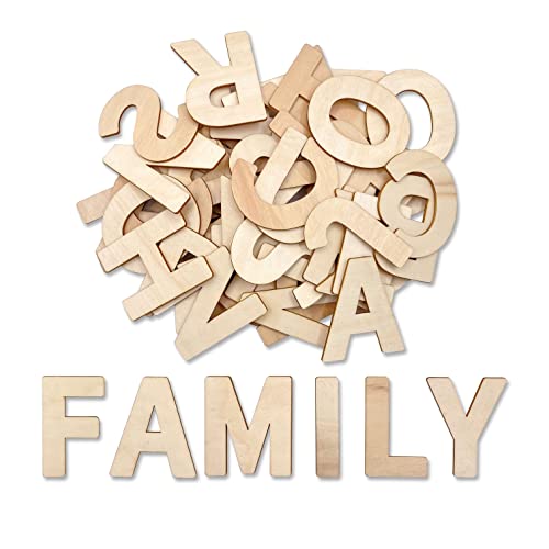 1 Inch 1048 Pieces Wood Letters for Crafts Unfinished Wooden Alphabet  Letters