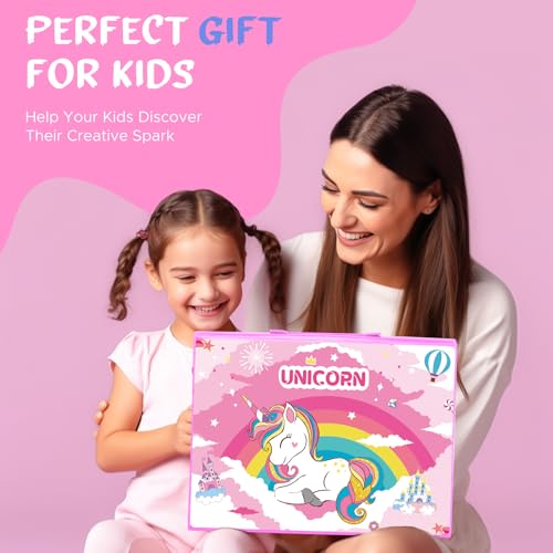 homicozy Unicorn Kids Stationary Set for Girls, Unicorns Gifts For