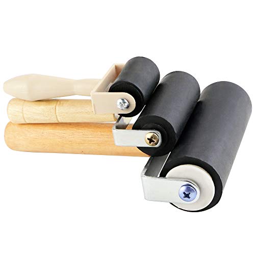 VinBee Soft Rubber Brayer Rollers for Crafting Brayer Rollers for  Printmaking Brayer Tool Paint Brush Ink Applicator Art Craft Oil Painting  Tool 3 Pack (2.4 inch,4 inch,5.9 inch)