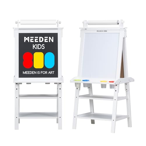 MEEDEN Easel for Kids, Double-Sided All-in-one Wooden Art Easel, Kids Art  Easel Set with Paper Rolls, Magnetic Easel with Whiteboard & Chalkboard,  Finger Paints, Accessories Easel for Toddlers - Yahoo Shopping