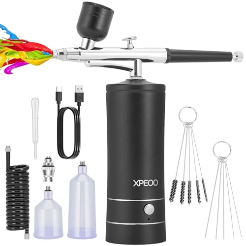 Airbrush Kit with Compressor - Cordless Airbrush for Nails Paint Model –  WoodArtSupply