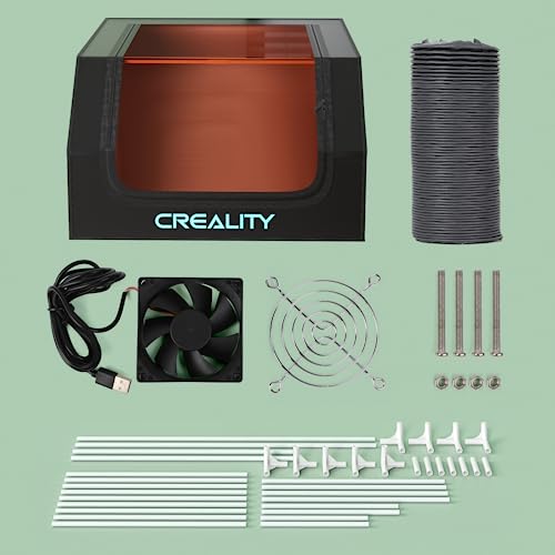 Buy Creality Laser Engraver Cover V2.0 Fireproof and Dustproof Protective  Enclosure with Exhaust Fan 4000RPM Pipe for Most Laser Cutter, Insulates  Against Smoke, Odor and Noise Eye Protection720x720x400mm Online at  desertcartIsrael