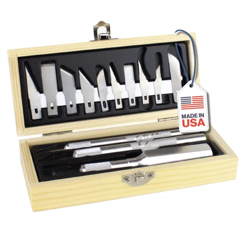 DIYSELF Craft Hobby Knife Exacto Knife Set, 2PCS Precision Knife and 40PCS  Exacto Blades for Art Crafts