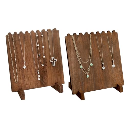  Ikee Design Wooden Jewelry Display Rack with 20