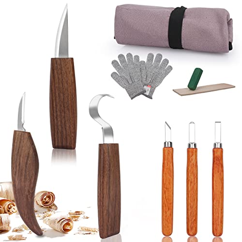 Frephy Whittling Kit for Beginners, Wood Whittling Kit for Kids, Wood Carving Kit with Basswood Wood Blocks, 23pcs Wood Carving Tools Gift Set, DIY