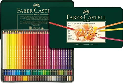 Faber-Castell 24 Piece Polychromous Colored Pencil Set in Metal Tin