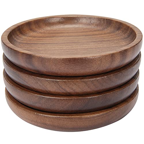 10Pcs Wooden Coasters for Drinks-Natural Wood Drink Coasters Set