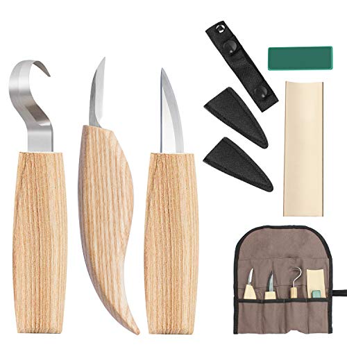 HARFINGTON Wood Carving Tools 10in1 Set Whittling Knife, Detail Knife, Hand  Carving Woodworking Tool with Roll Bag for Engraver, Carpenter and  Beginners - Yahoo Shopping