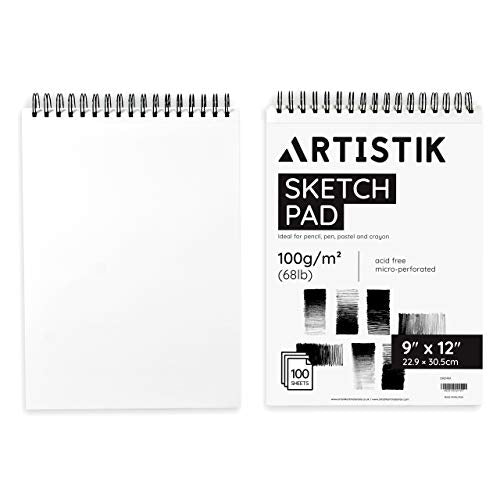 Marker Pad | Spiral Sketchbook with Thick Bleedproof Smooth Coated Art  Paper, 120 GSM 80 LBS | Sketching, Coloring, Lettering, Drawing Pad for  Pigment