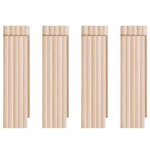 HOPELF 100PCS Dowel Rods Wood Sticks Wooden Dowel Rods - 1/4 x 36 Inch  Unfinished Bamboo Sticks - for Crafts and DIYers