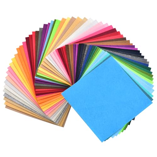  40Pcs 40 Colors DIY Polyester Soft Felt Non Woven Fabric  Squares Sheets Assorted Colors 12x12 inch for Crafts,1mm Thick : Arts,  Crafts & Sewing