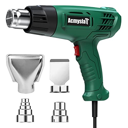 HYCHIKA Heat Gun, 1800W Hot Air Gun Kit With 6 Nozzles 140℉-1112℉ Fast  Heating Variable Temp Control, Heat Gun For Crafting, Soldering, Shrink  Tubing, Shrink Wrap