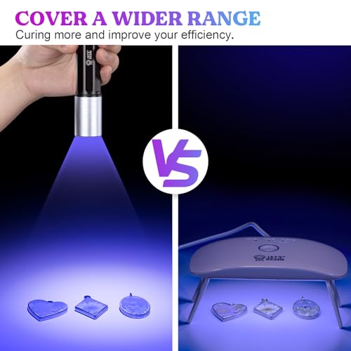 LET'S RESIN UV Light Advanced,Two-Sided Longer time Setting(2m,3m,5m) UV  Resin Light with 36 LED Beads, Large Size UV Lamp for Resin Curing,Resin