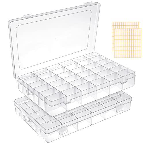 BTSKY Stack & Carry Box, Clear Plastic Storage Container Stackable Hom –  WoodArtSupply