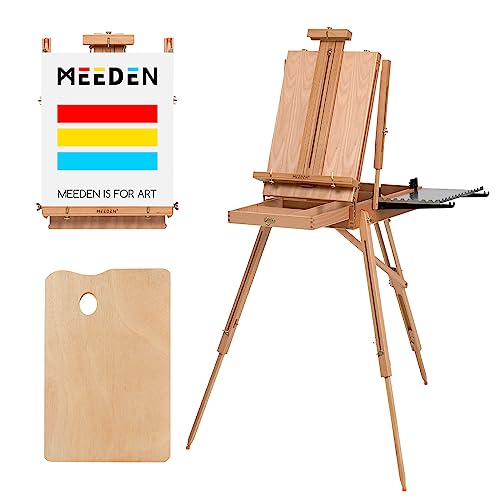MEEDEN Tabletop Easel, Solid Beech Wood Table Top Art Easels for Painting  Canvas, Sketchbox Easel, Adjustable Desktop Easel, Table Easel for  Painting