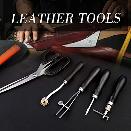  IMZAY 415Pcs Leather Tooling Working Kit, Compact Beginner  Leather Tools And Supplies