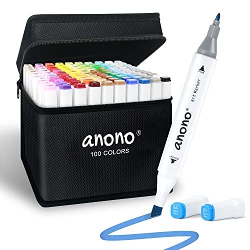  AnyMark Alcohol Markers, 80 Colors Alcohol Markers Set