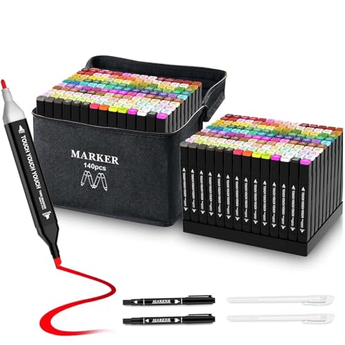 MOLINGRITAR 80 Colors Dual Tips Alcohol Markers, Art Markers Pens Set Kids  Adults Permanent Markers Pen for Coloring,Painting, Sketching,  Illustrations - Yahoo Shopping