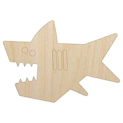 Starfish and Shell Beach Tropical Doodle Unfinished Wood Shape Piece Cutout  for DIY Craft Projects