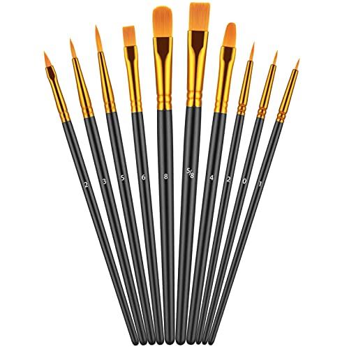 vaola art PB72019 Paint Brush Set for Acrylic Painting Artist Watercolor  Brush Professional Oil Painting Brushes Small Craft, Face Paint Brushes B