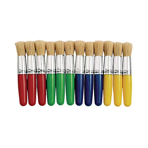 Colorations® Best Value Plastic Handle Brushes - Set of 24