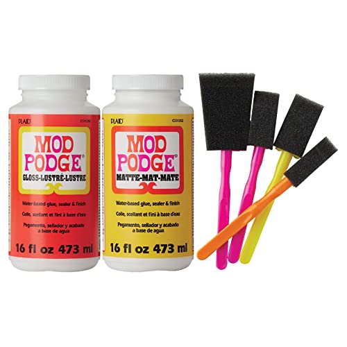  Mod Podge FBA Scrapbooking Foam Brush Set