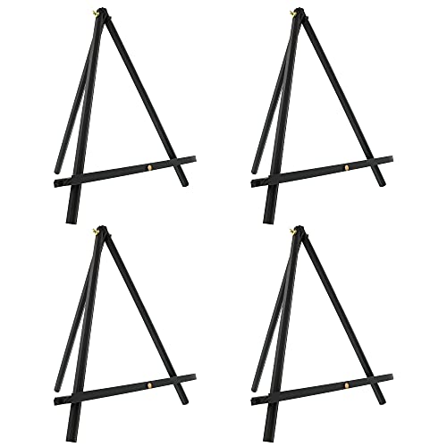 Meeden 12 Pack 12 Inch Tabletop Easels, Small Portable Display Easels, Pine  Wood Desktop Easel, Tripod Painting Party Easel, Kids Easel Stand For  Painting,Portable Canvas Photo Sign Holder, Black