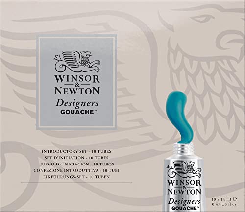  Winsor & Newton Designers Gouache Paint Set, 10 Count
