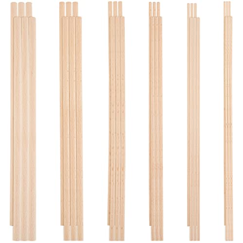 OLYCRAFT 100PCS 8×1/4 Inch Natural Wood Dowel Rods 7.87 Inch Long Bamboo  Craft Sticks Round Unfinished Wood Sticks for Arts Crafts and DIY Projects