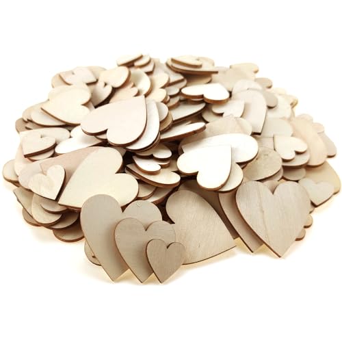 10 Pcs Unfinished Blank Wooden Hearts for Crafts,Heart-Shaped Wood Han –  WoodArtSupply