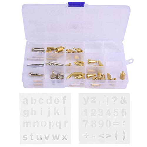 77 Pcs Wood Burning Accessories, Wood Burning Tips Set and Stencils Carving  Iron Tip 