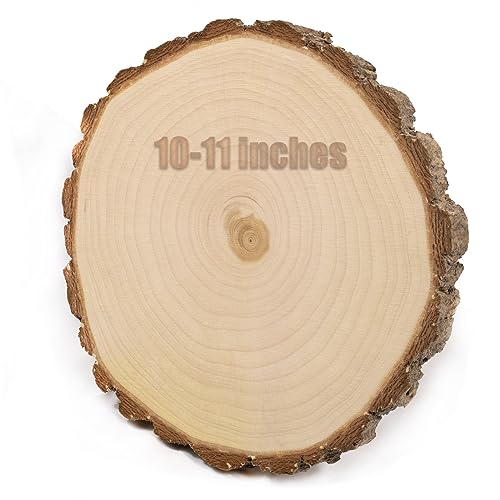 4Pcs Large Wood Slices for Centerpieces 9-10inches Wood Rounds for Tab –  WoodArtSupply