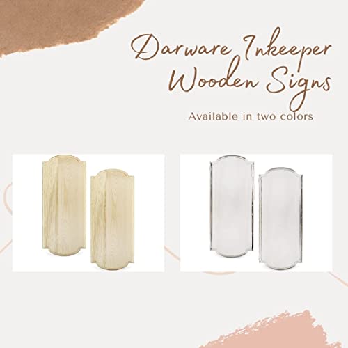 Darware Blank Wood Plaques (2-Pack, Whitewashed), White Wooden Signs for DIY Crafts 12x12 inch