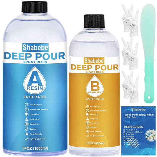  Deep Pour Epoxy Resin Promise - 3 Gallon Kit For River  Tables & Artistic Castings And DIY ProjectsCrystal Clear 2:1 Ratio USA-Made  ResinLow OdorHigh-Gloss FinishUp To 2 Pouring Depth
