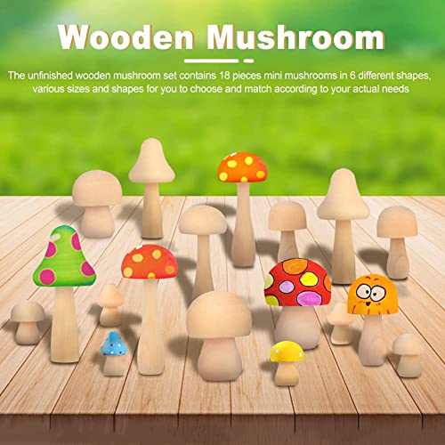 Pllieay 48 Pieces Unfinished Wooden Mushroom 6 Sizes of Natural Wood  Mushrooms for Craft Projects and DIY Home Mushroom Decor, Valentine DIY  Crafts
