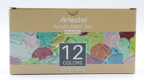 Artecho Gold Acrylic Paint Large Bottle 500ml / 17oz, Gold Craft Paint for Art Supplies, Gold Paint for Canvas, Rocks, Wood, Fabric, Ceramic, Non