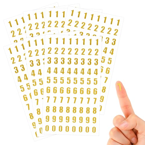 12 Sheets Letter Resin Stickers, Small Alphabet Number Stickers, Alloy,  Self Adhesive, Gold And Sil