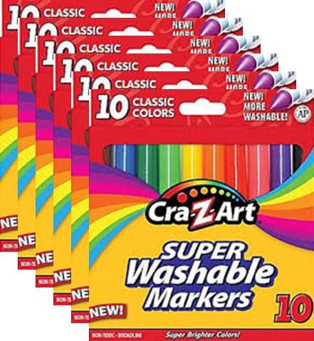 Cra-Z-art Washable Broadline Markers Bulk Class Pack 256ct 16 Assorted  Colors